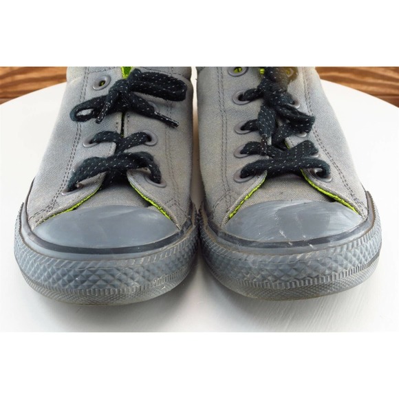 Converse All Star Youth‎ Boys Shoes Sz 4 M Gray Fabric Low Top - Picture 2 of 9